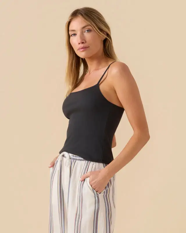 Outerknown Womens Tank Top Sojourn Ribbed Crop - Image 14