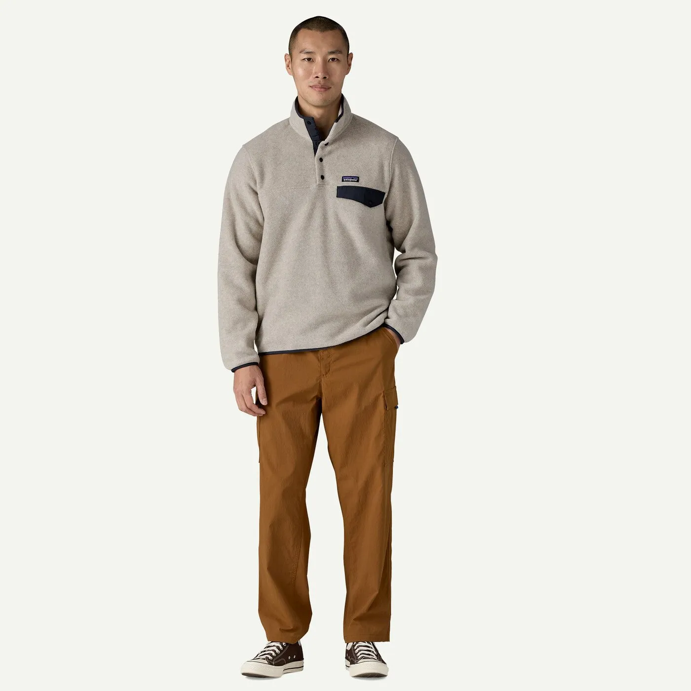 Patagonia Mens Sweatshirt Lightweight Synchilla Snap-T Fleece Pullover - Image 7