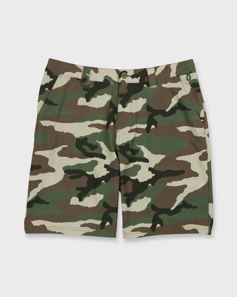 Quiksilver Mens Shorts Union Print Amphibian 20" Hybrid - Image 15