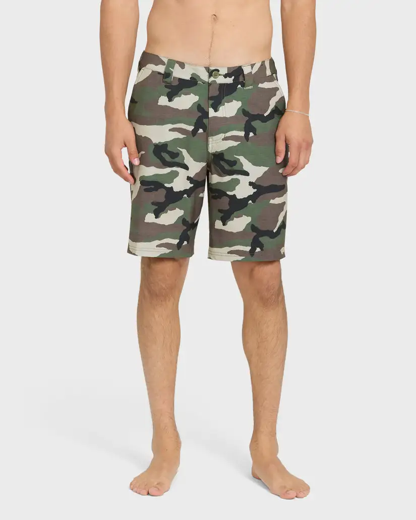 Quiksilver Mens Shorts Union Print Amphibian 20" Hybrid - Image 16