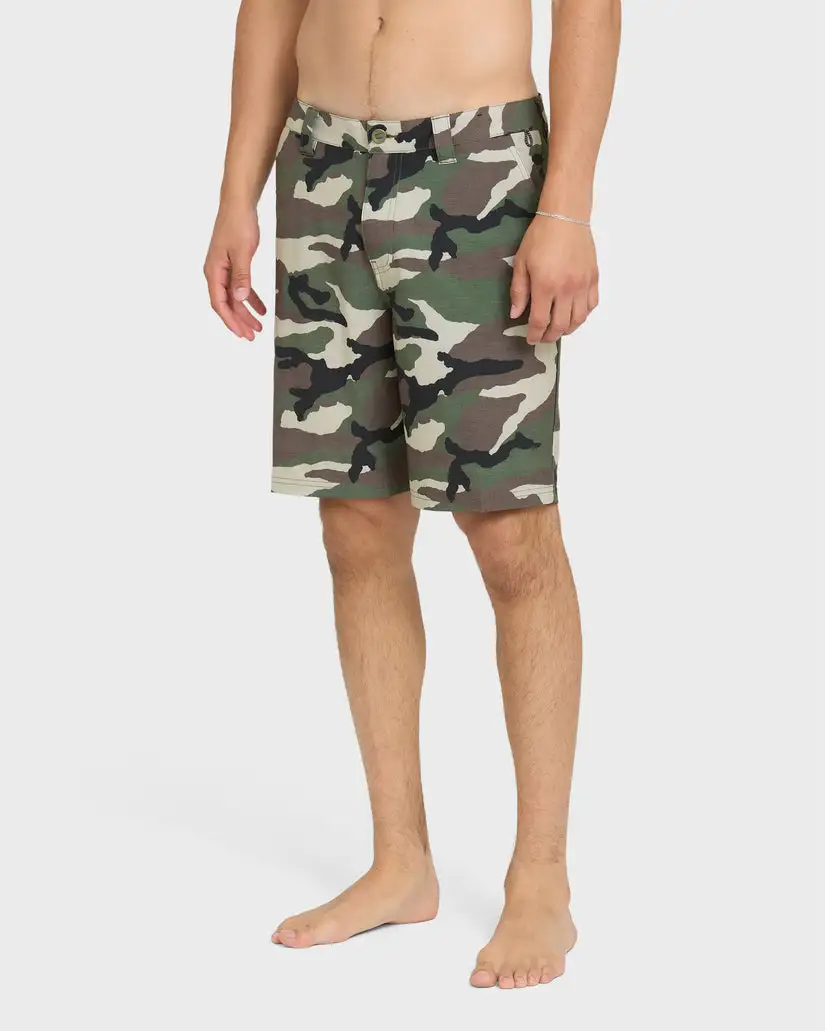 Quiksilver Mens Shorts Union Print Amphibian 20" Hybrid - Image 18