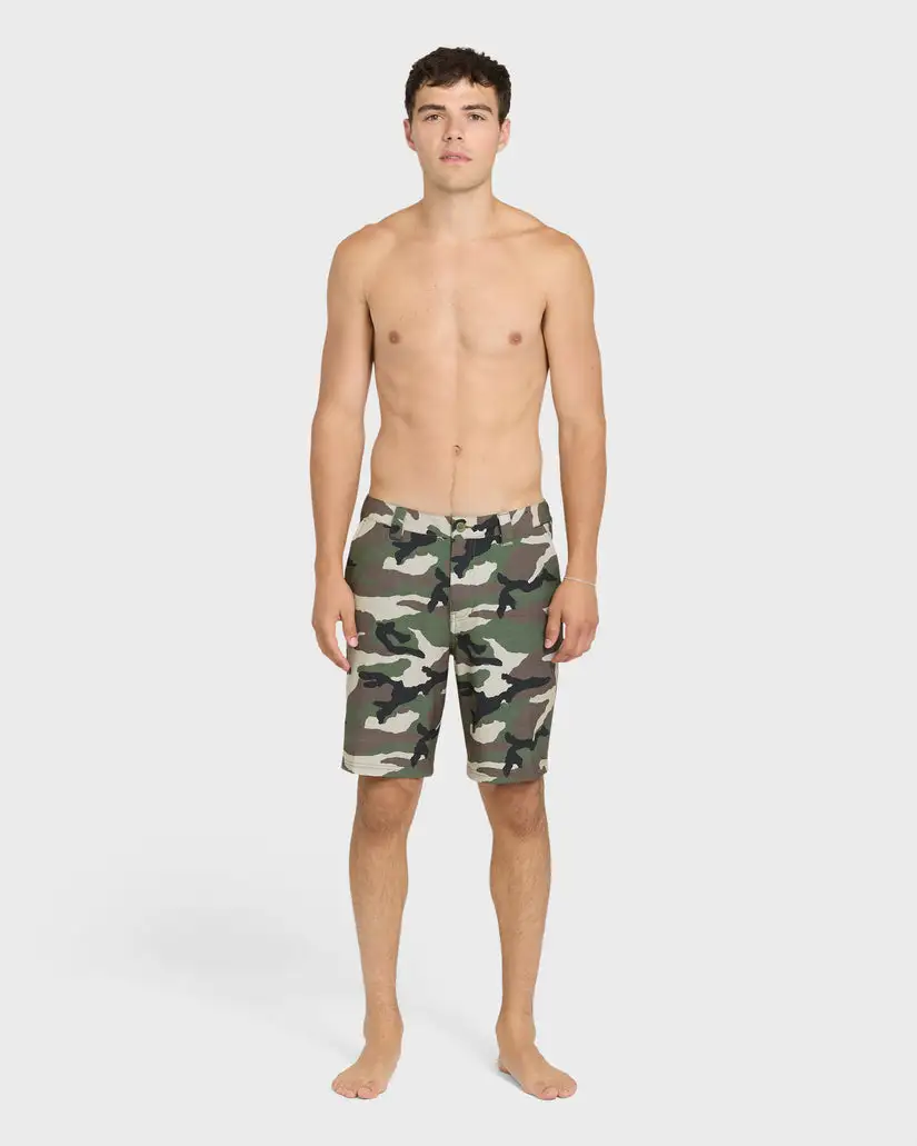Quiksilver Mens Shorts Union Print Amphibian 20" Hybrid - Image 19