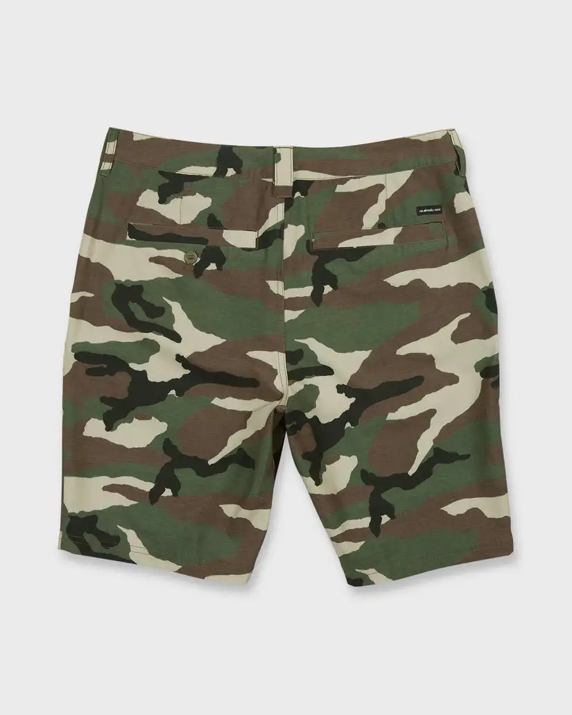 Quiksilver Mens Shorts Union Print Amphibian 20" Hybrid - Image 21