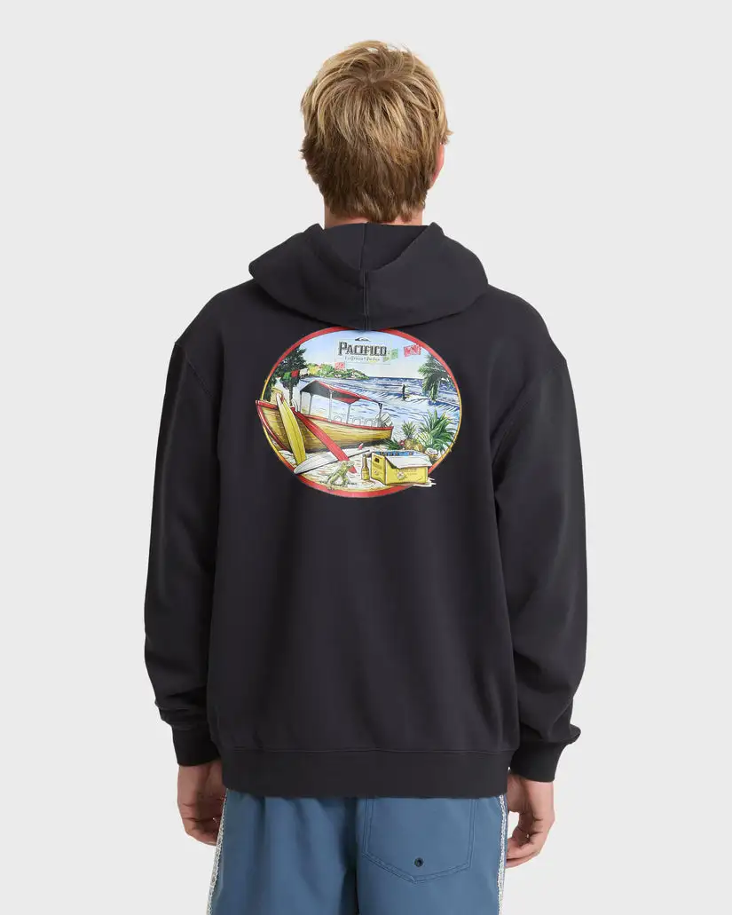 Quiksilver Mens Sweatshirt Pacifico Sayulita Cruising Pullover Hoodie - Image 2