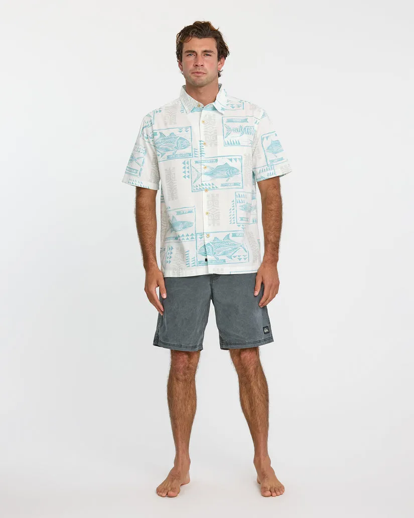 Quiksilver Waterman Mens Woven Block Fish - Image 3