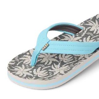 Reef Kids Sandals Kids Ahi Light Blue Palm - Image 6