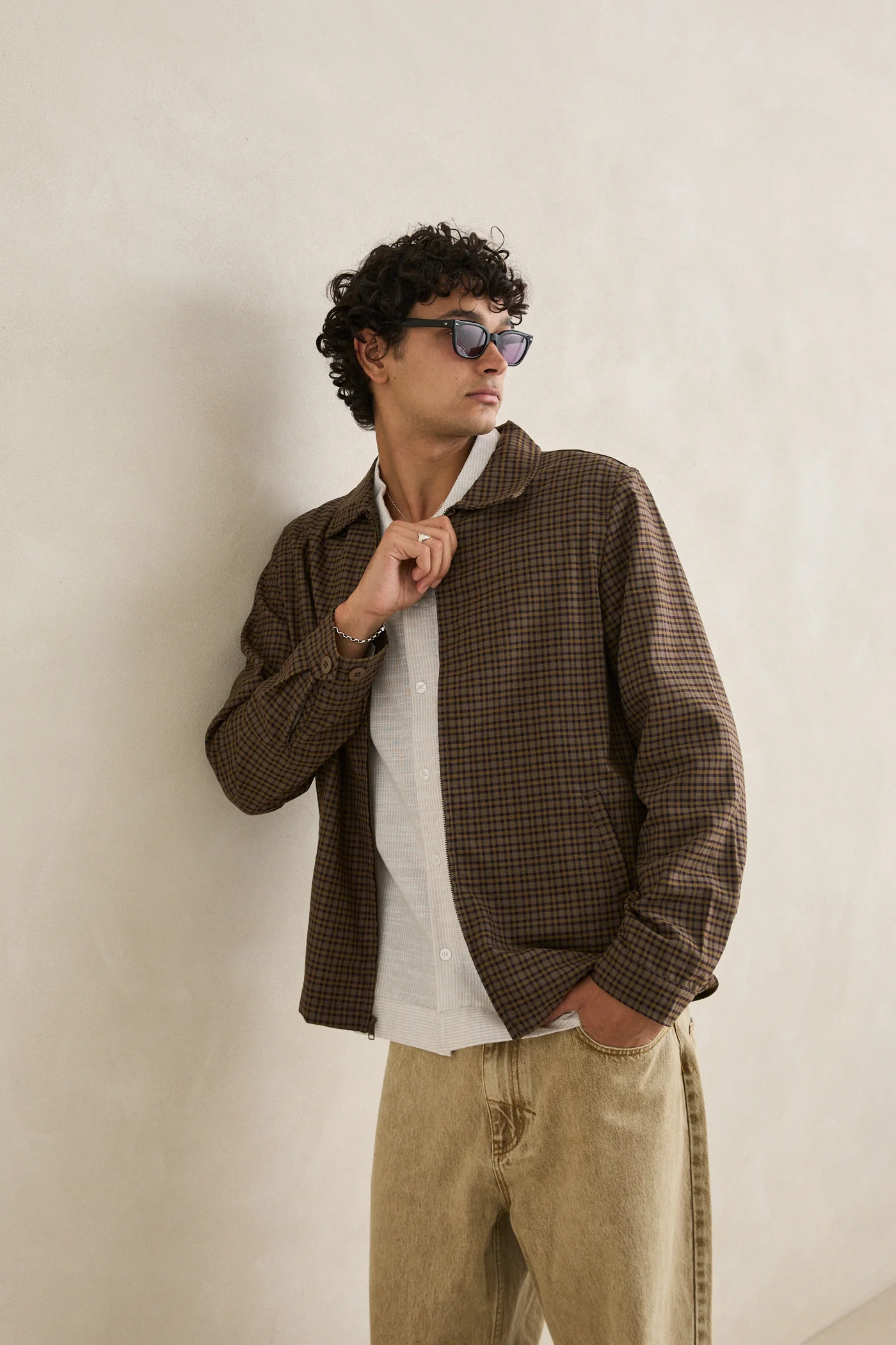 Rhythm Mens Jacket Jordy Check - Image 8