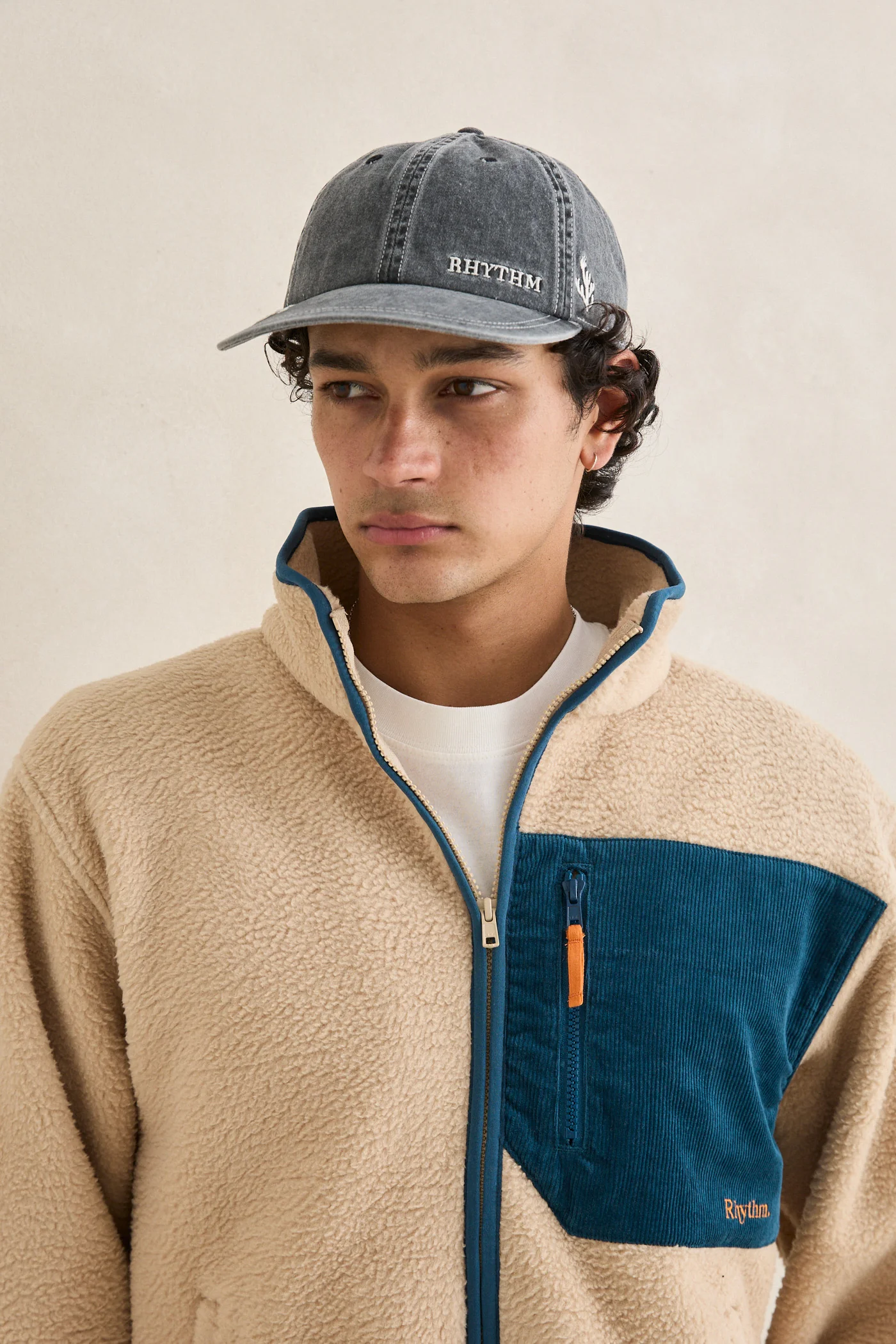 Rhythm Mens Jacket Trail Zip Thru Fleece - Image 3