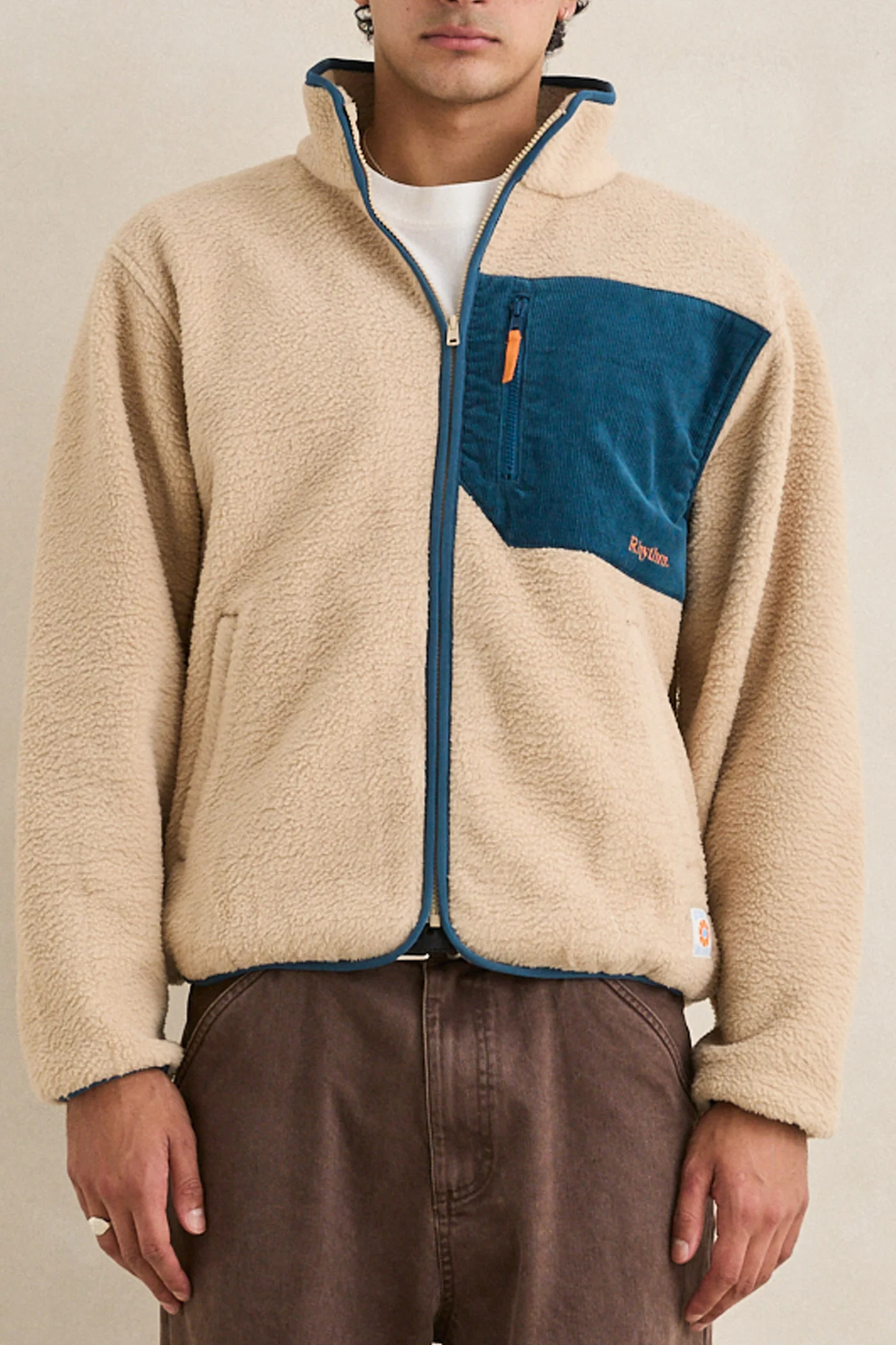 Rhythm Mens Jacket Trail Zip Thru Fleece - Image 8