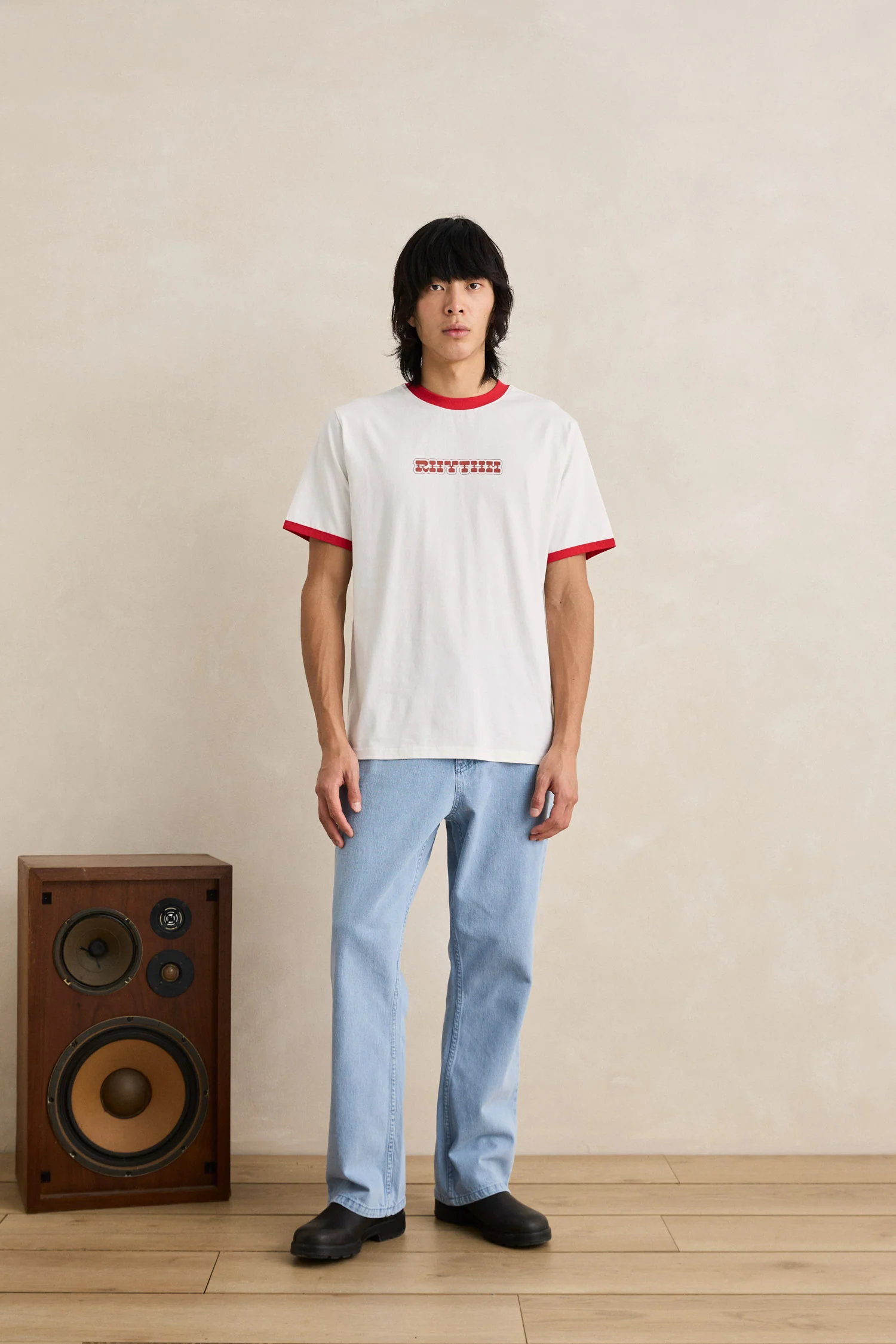 Rhythm Mens Shirt Rosa Ringer Vintage - Image 2