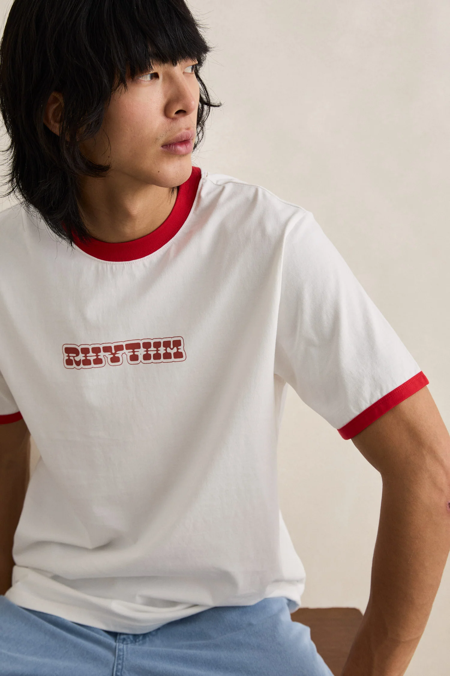 Rhythm Mens Shirt Rosa Ringer Vintage - Image 4