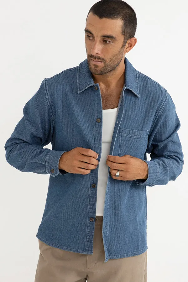 Rhythm Mens Shirt Textured Wale - Image 2