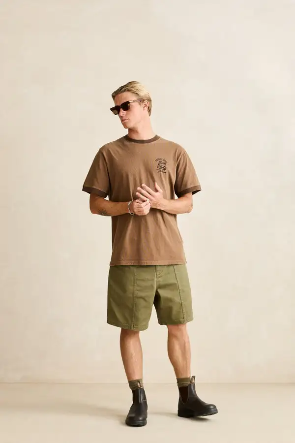 Rhythm Mens Shorts Relaxed Haight Twill - Image 4