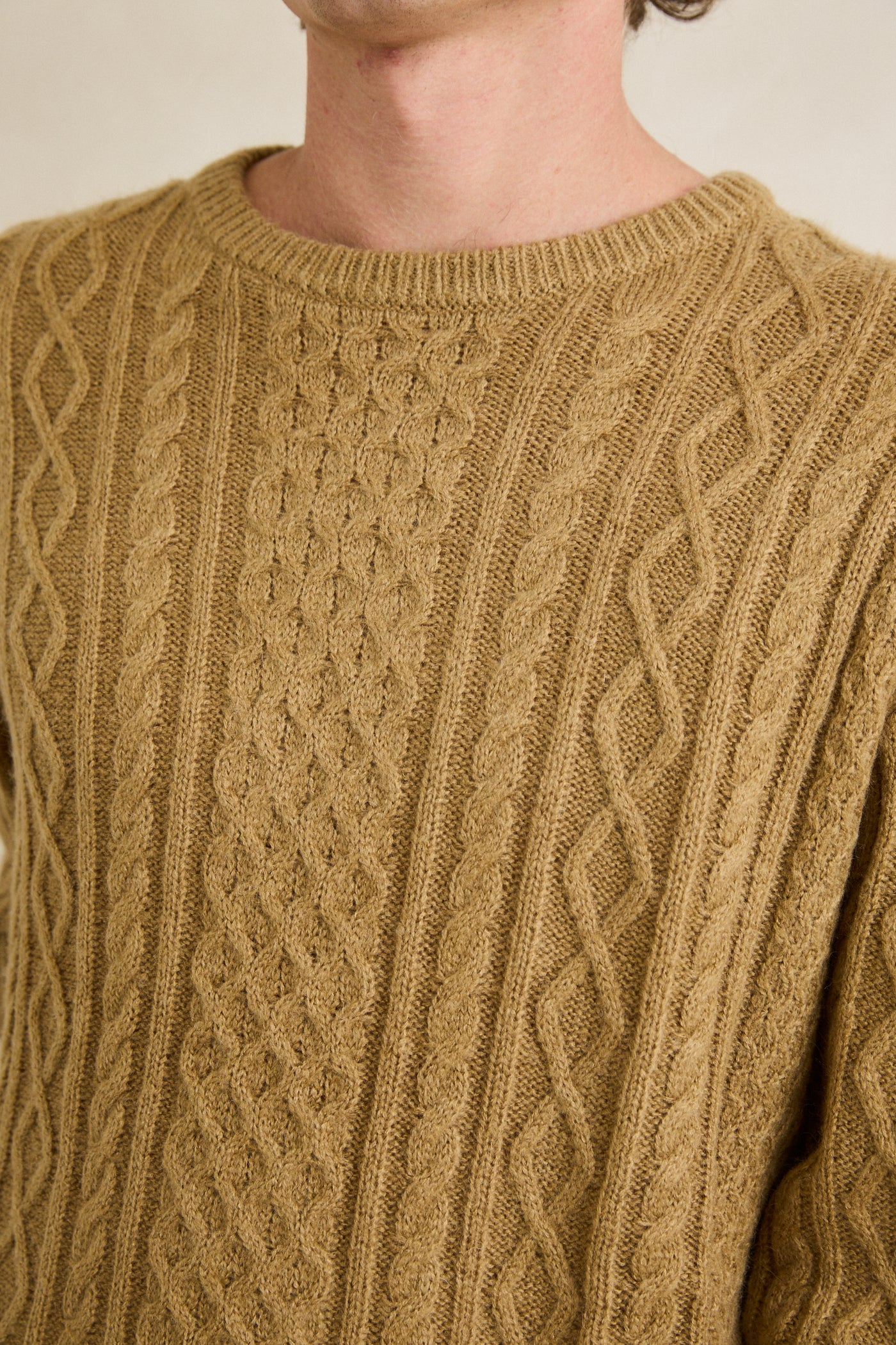 Rhythm Mens Sweater Mohair Fishermans Knit - Image 12