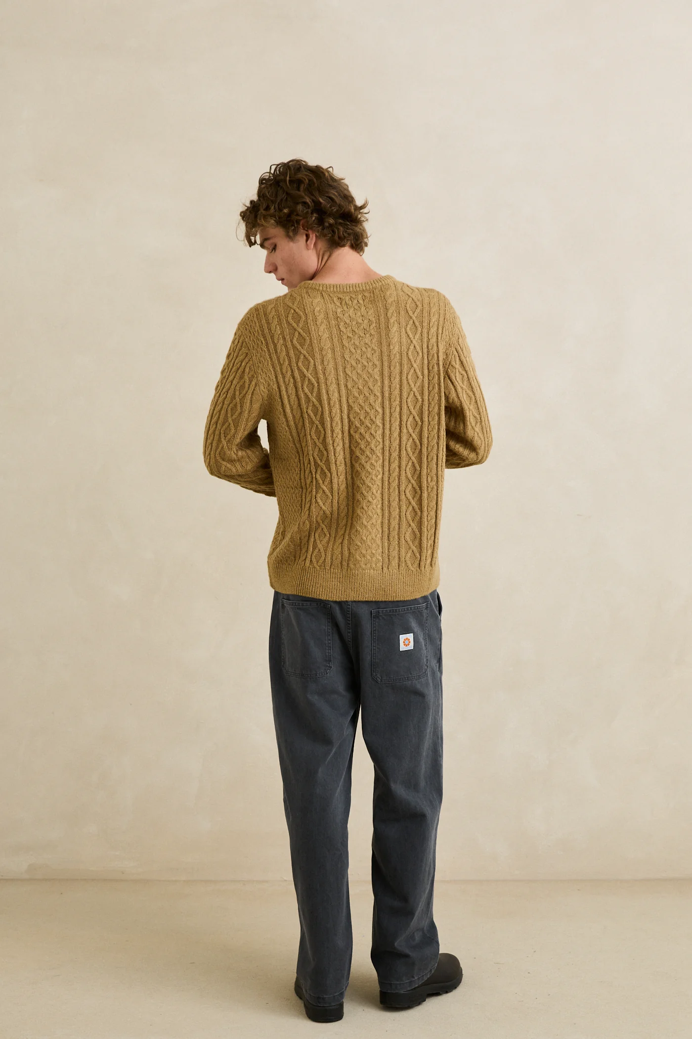 Rhythm Mens Sweater Mohair Fishermans Knit - Image 15