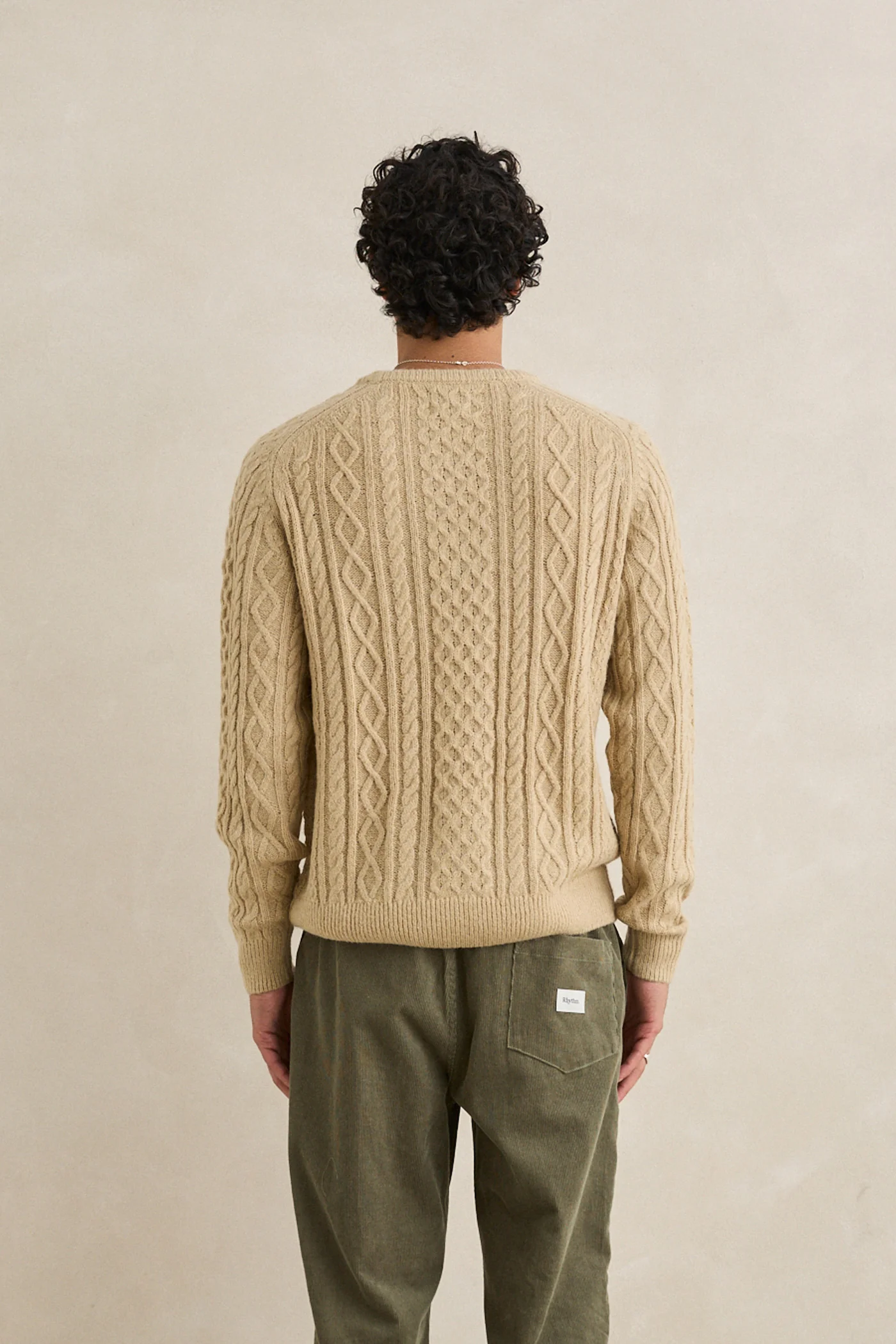 Rhythm Mens Sweater Mohair Fishermans Knit - Image 16