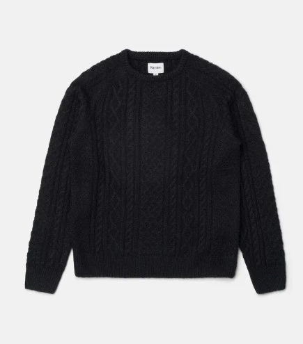Rhythm Mens Sweater Mohair Fishermans Knit - Image 6