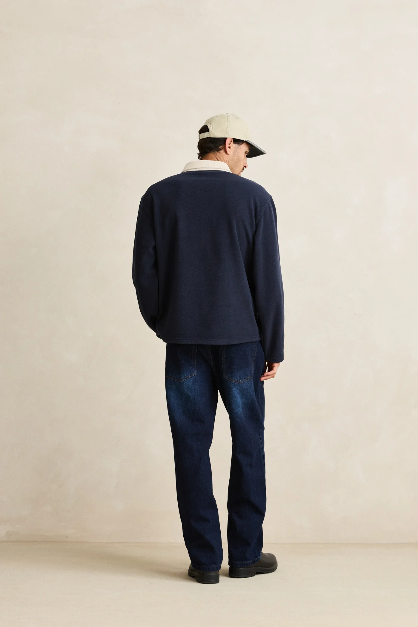 Rhythm Mens Sweatshirt Awake Polar Fleece Polo - Image 4