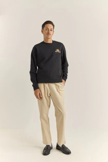Rhythm Mens Sweatshirt Awake Fleece Crew - Image 4
