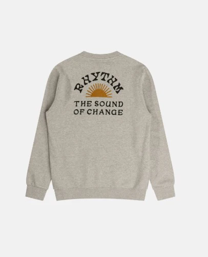 Rhythm Mens Sweatshirt Awake Fleece Crew - Image 7