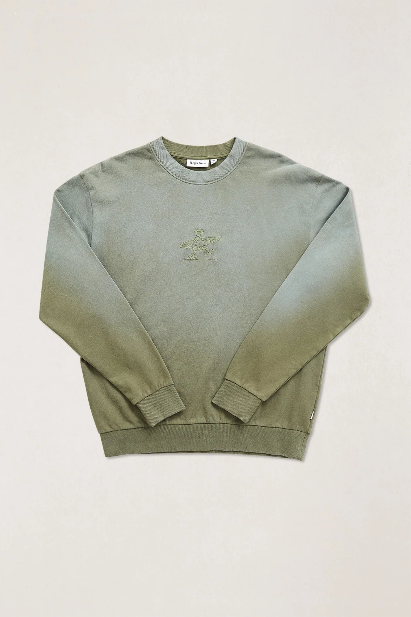 Rhythm Mens Sweatshirt Drifter Salt Wash Crew