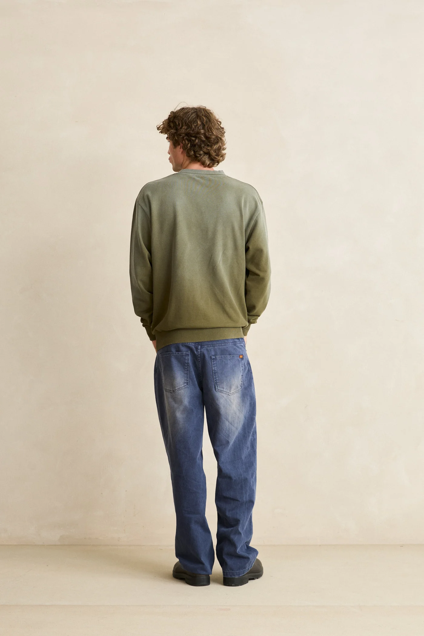 Rhythm Mens Sweatshirt Drifter Salt Wash Crew - Image 4