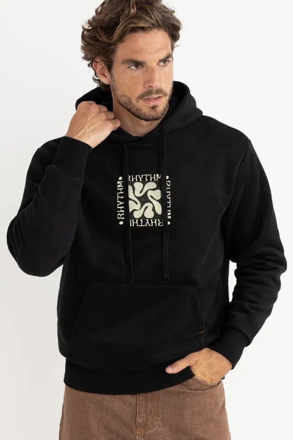 Rhythm Mens Sweatshirt Grange Fleece Hood - Image 2