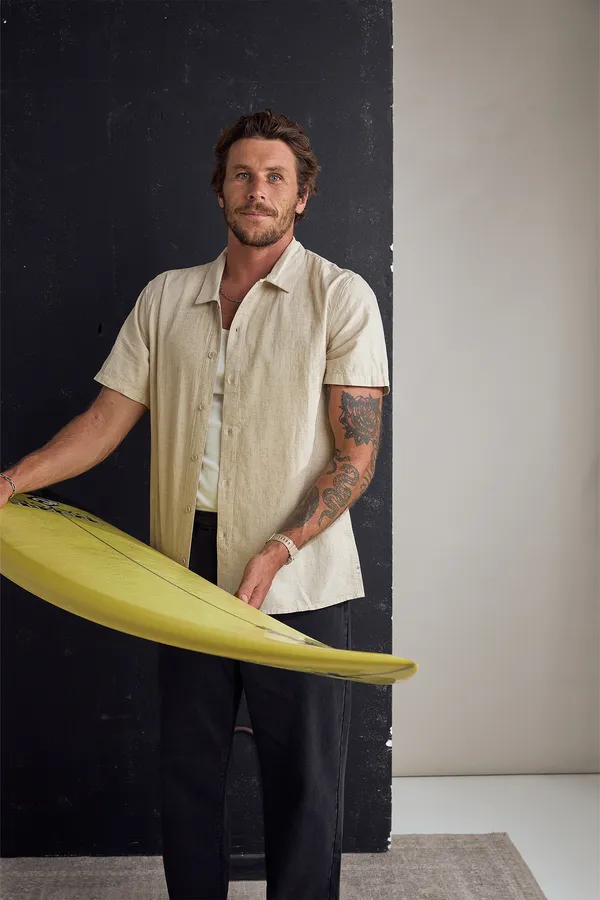 Rhythm Mens Woven Classic Linen - Image 6