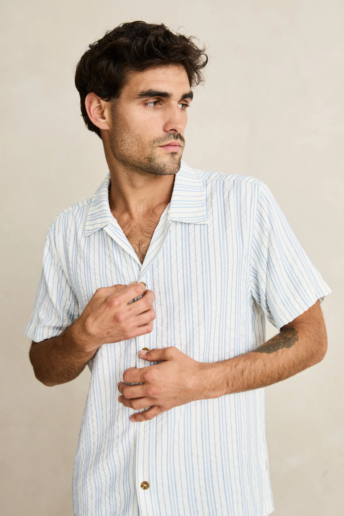 Rhythm Mens Woven Novelty Stripe - Image 6