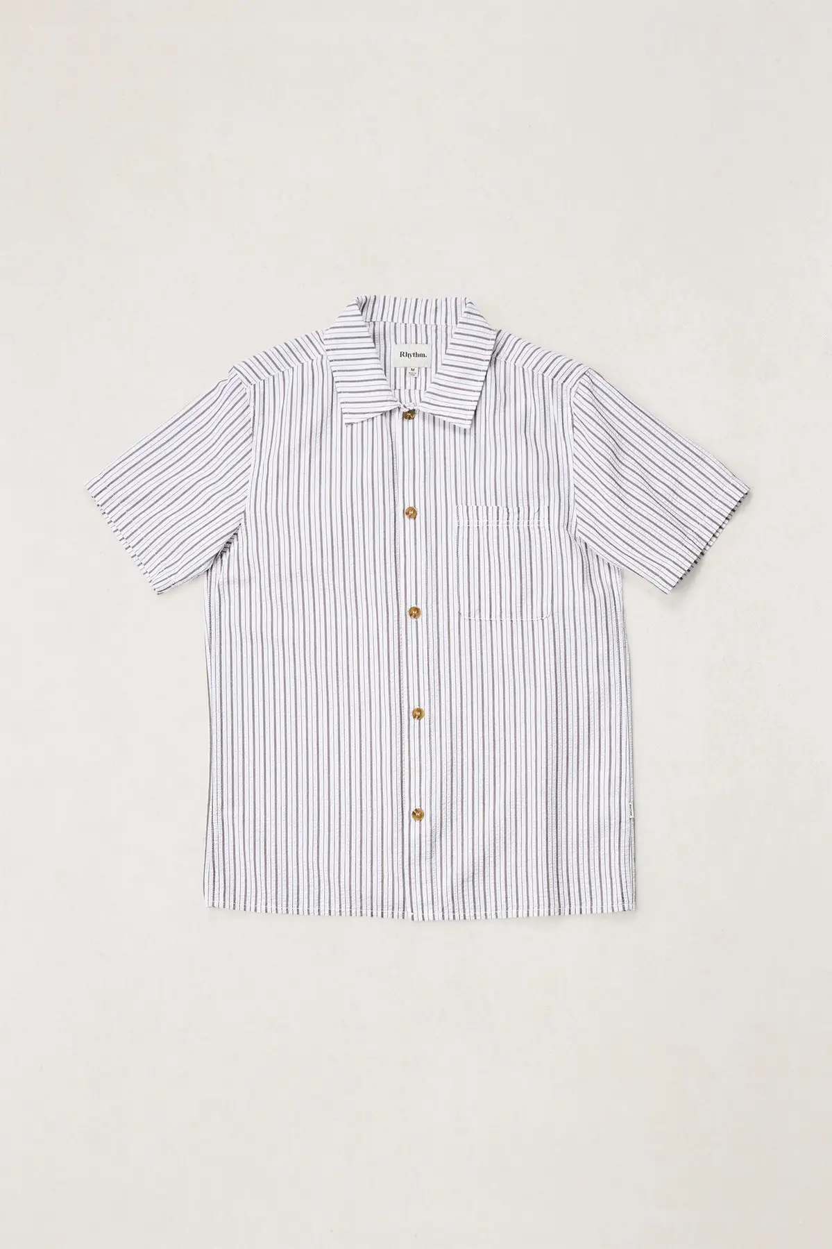 Rhythm Mens Woven Seersucker Stripe