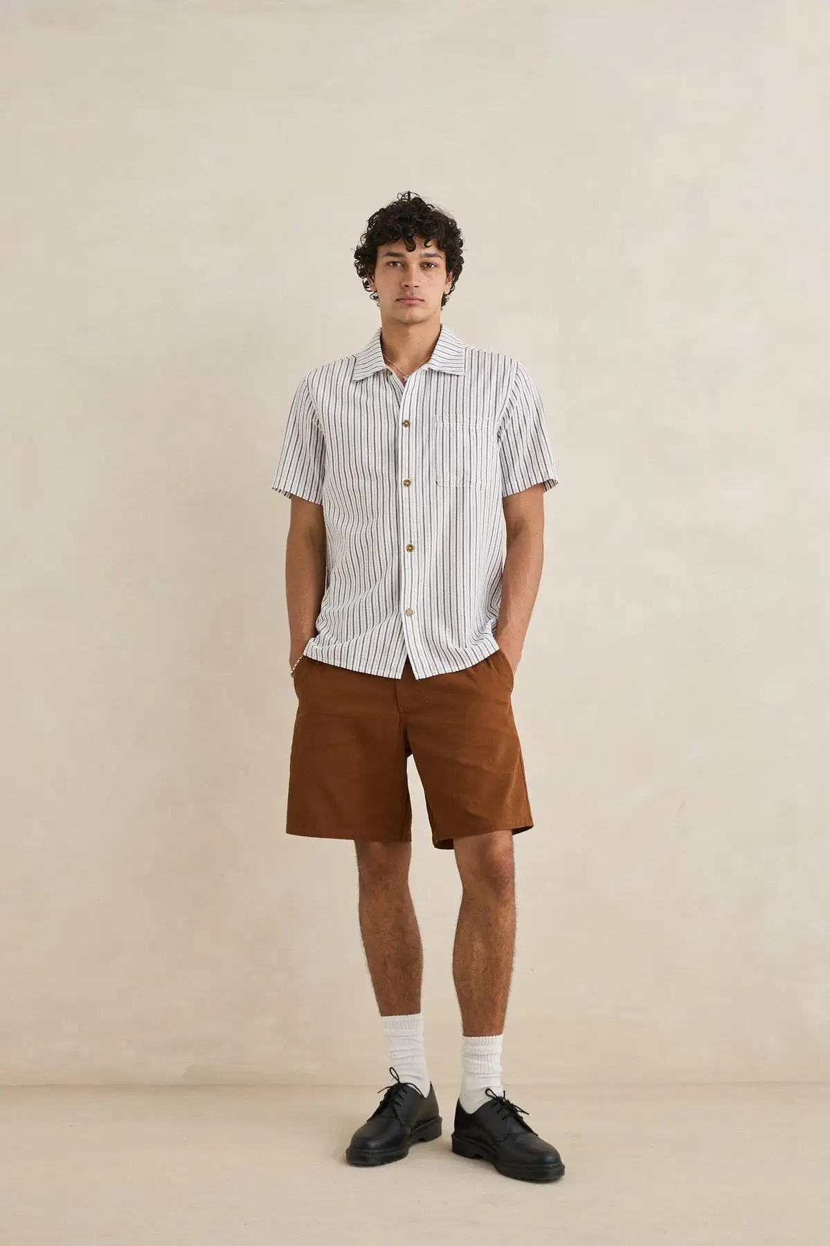 Rhythm Mens Woven Seersucker Stripe - Image 4