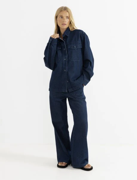 Rhythm Womens Jacket Kendrick Denim - Image 4