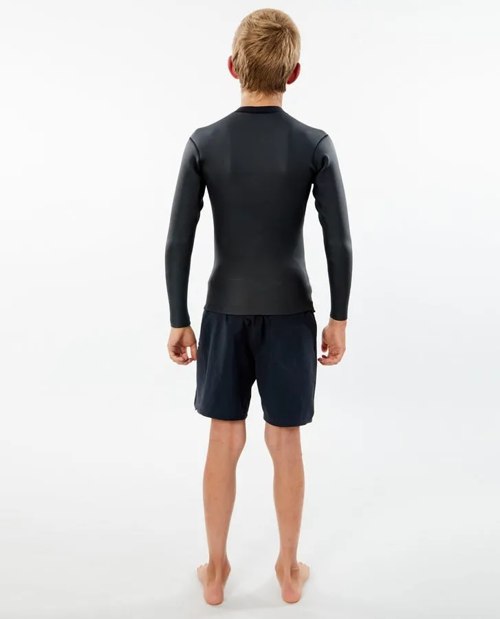 Rip Curl Kids Wetsuits Dawn Patrol Long Sleeve Front Zip Jacket Boys 8-16 years - Image 2