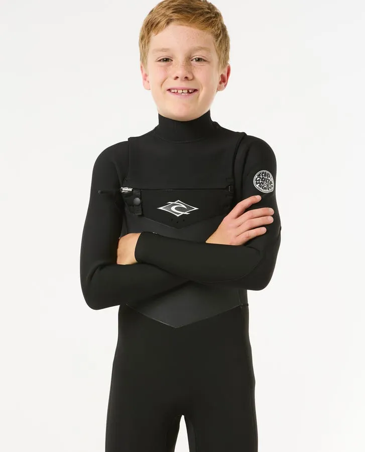 Rip Curl Kids Wetsuits Junior Dawn Patrol Chest Zip 4/3 Fullsuit - Image 6