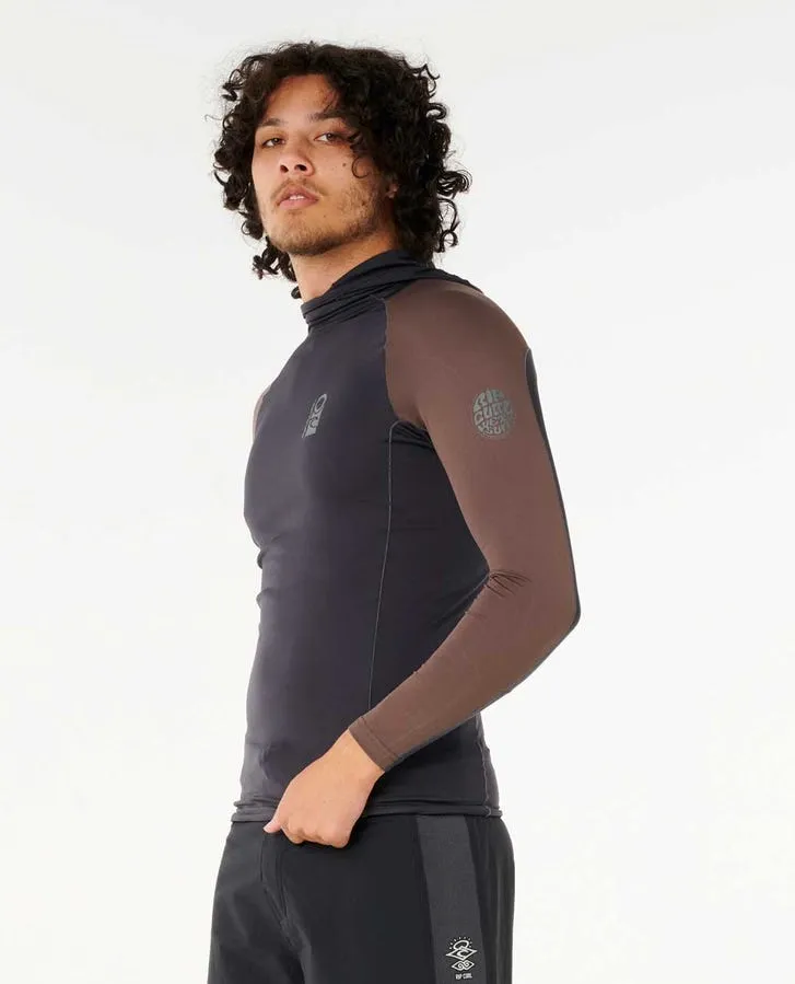 Rip Curl Mens Rashguards Search UPF Performance Long Sleeve Hood - Image 3