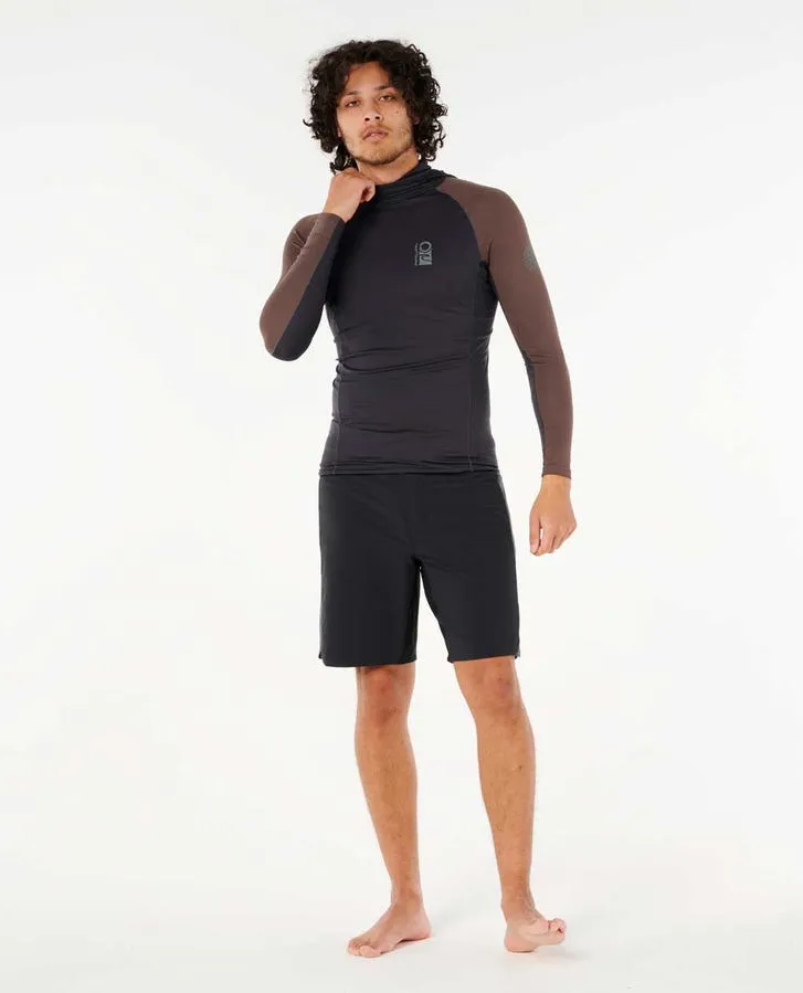 Rip Curl Mens Rashguards Search UPF Performance Long Sleeve Hood - Image 4