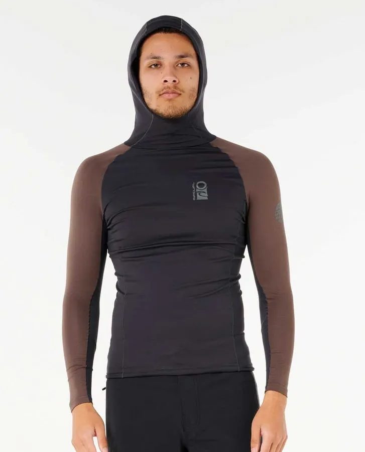 Rip Curl Mens Rashguards Search UPF Performance Long Sleeve Hood - Image 6
