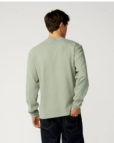 Rip Curl Mens Shirt Premium Surf Waffle Long Sleeve Tee - Image 2