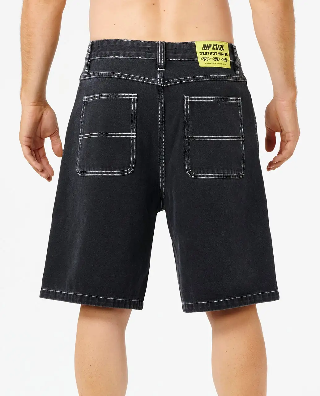 Rip Curl Mens Shorts Liquid Trips Denim 22" - Image 2