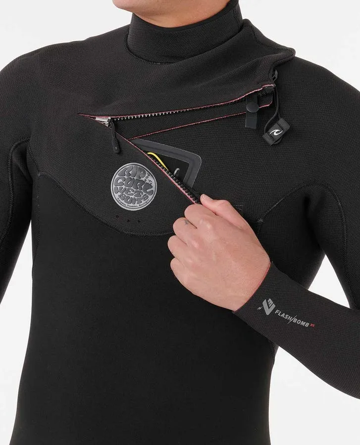 Rip Curl Mens Wetsuit Flashbomb 4/3 Chest Zip Fullsuit - Image 4