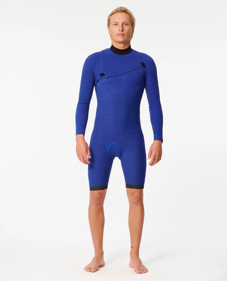 Rip Curl Mens Wetsuits E-Bomb 2mm Zip Free Long Sleeve Short Leg Springsuit - Image 4