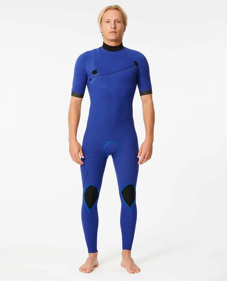 Rip Curl Mens Wetsuits E7 E-Bomb Zip Free 2/2 Short Sleeve Wetsuit - Image 4