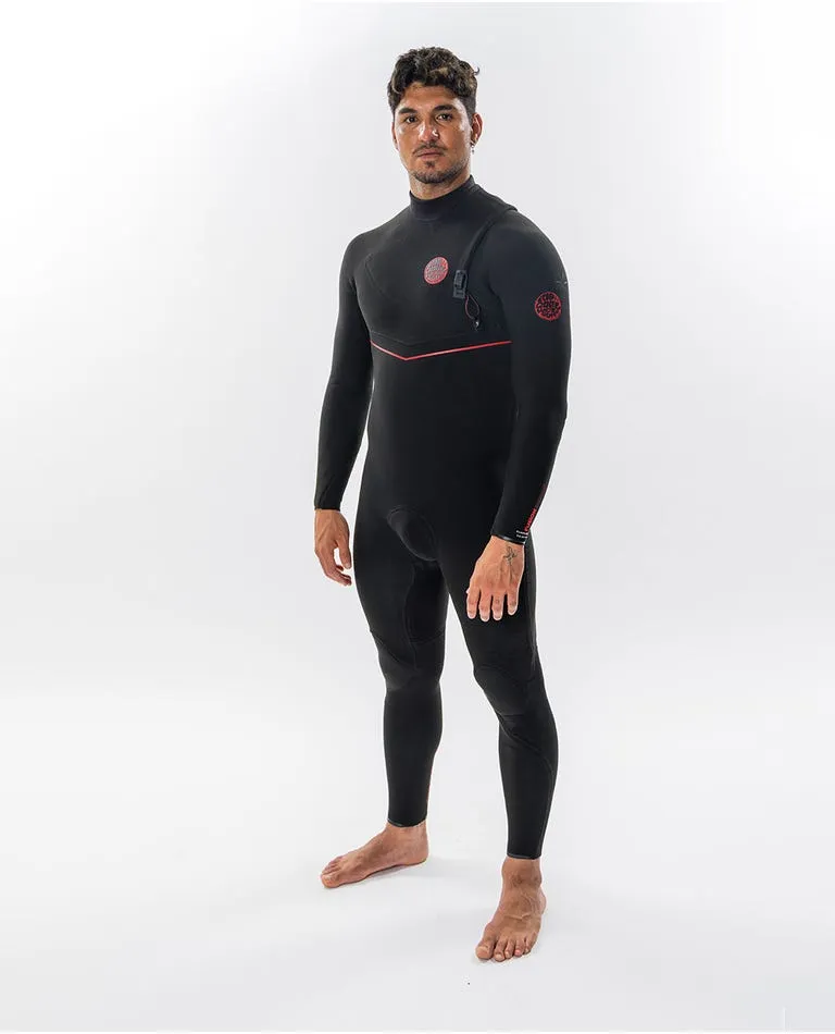 Rip Curl Mens Wetsuits Flashbomb Fusion 4/3mm Zip Free Fullsuit - Image 2