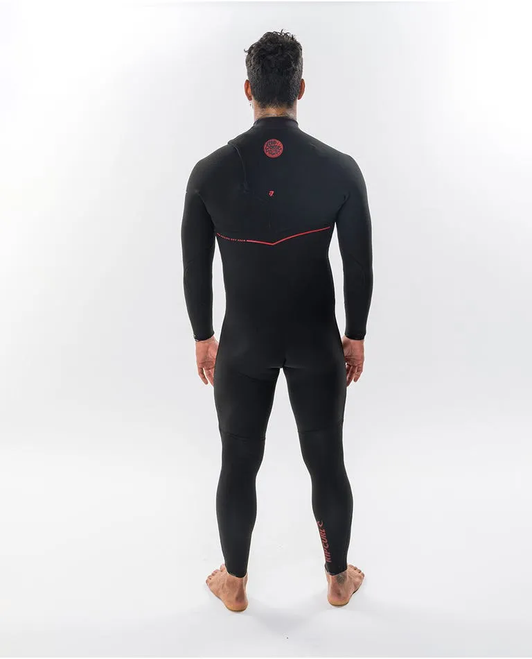 Rip Curl Mens Wetsuits Flashbomb Fusion 4/3mm Zip Free Fullsuit - Image 3