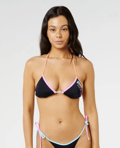 Rip Curl Womens Bikini Top Surf Puff Sliding Tri - Image 13