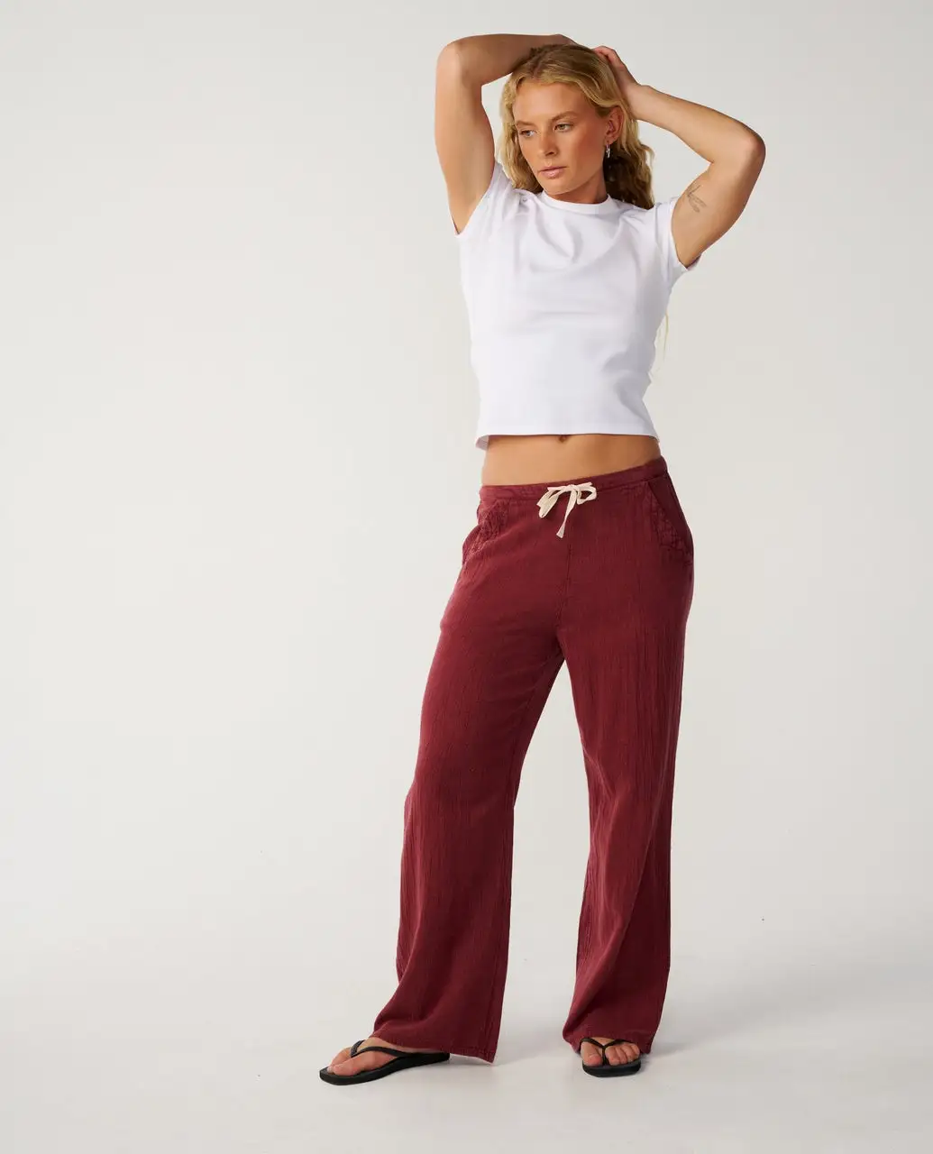 Rip Curl Womens Pants Classic Surf Wide Leg - Image 23