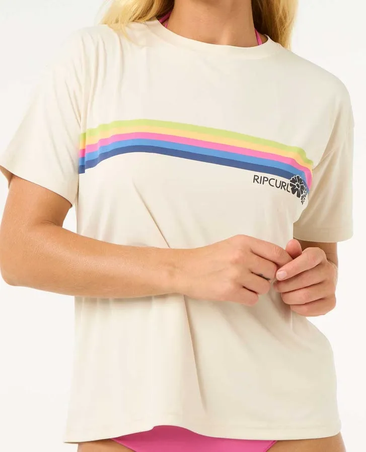 Rip Curl Womens Rashguard Surfarama Short Sleeve Surflite - Image 5