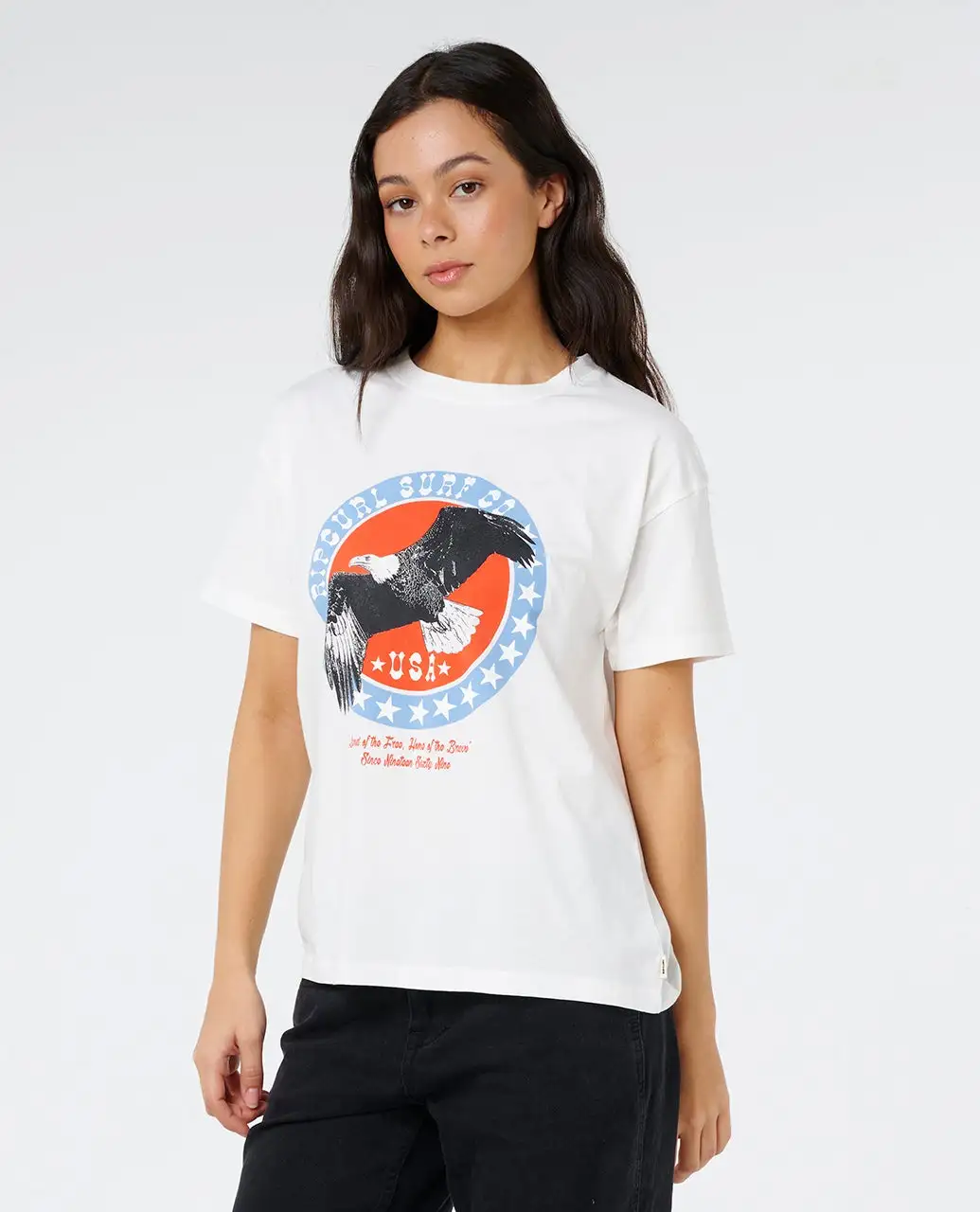 Rip Curl Womens Shirt 4Th July Relaxed Tee - Image 2