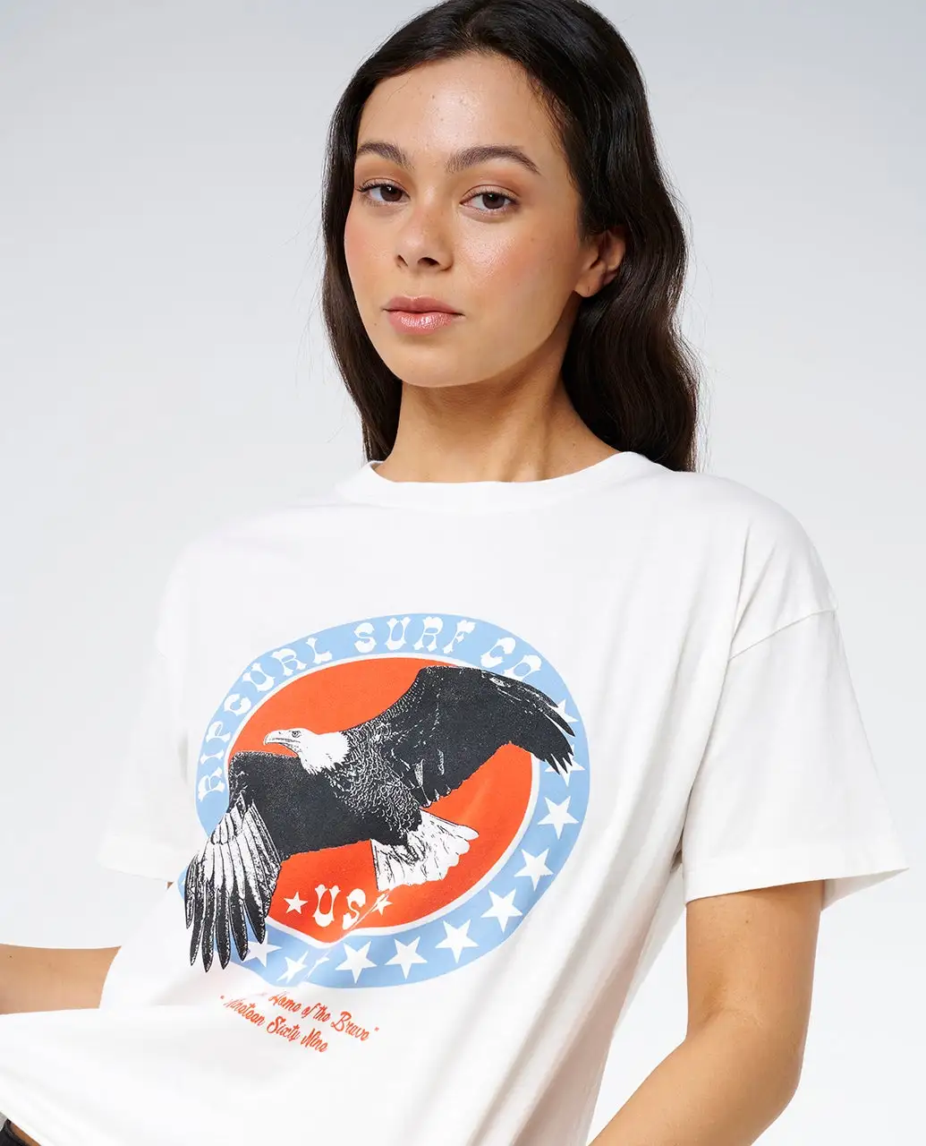 Rip Curl Womens Shirt 4Th July Relaxed Tee - Image 4