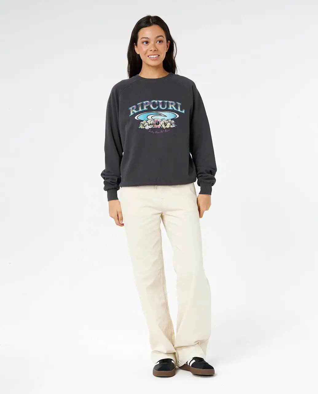 Rip Curl Womens Sweatshirt Catalina Island Raglan Crew - Image 7